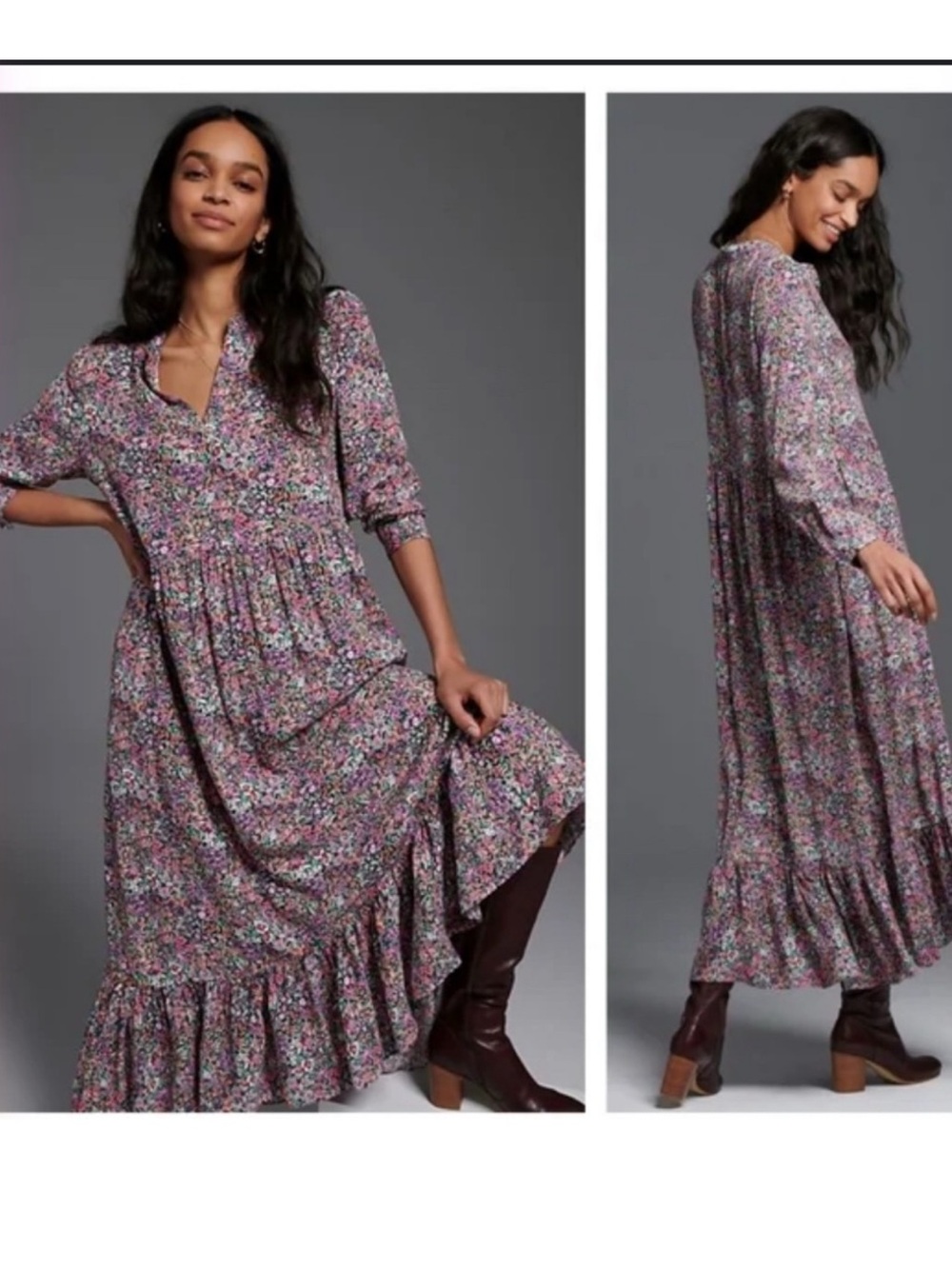 Anthropologie x Mare Tiered Maxi Dress NWOT
